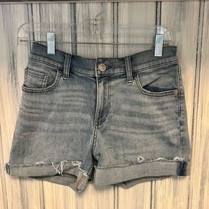 Express Shortie Mid Rise Jean Shorts